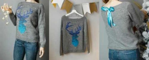 [Вязание] МК Пуловер 'Ледяной олень'(lora.nord.knit, Лариса Козельская)