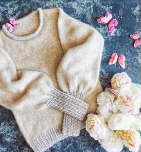 [Вязание] МК Свитер Латте (krasivospicami)