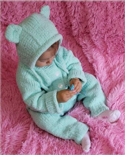 [Вязание] Плюшевыи? комбинезон с ушками (knitting.ideas)