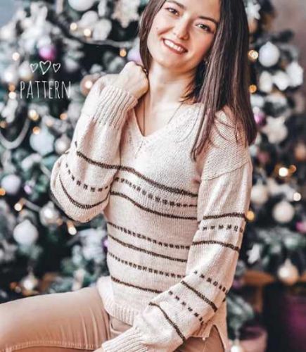 [Вязание] Пуловер «Рандеву» (elenagrabenko)