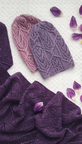 [Вязание] Шапка Frozen leaves (marina.konenkova)