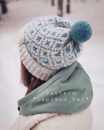 [Вязание] Шапка жаккардом «Lapland hat» (Марина Беркутова)