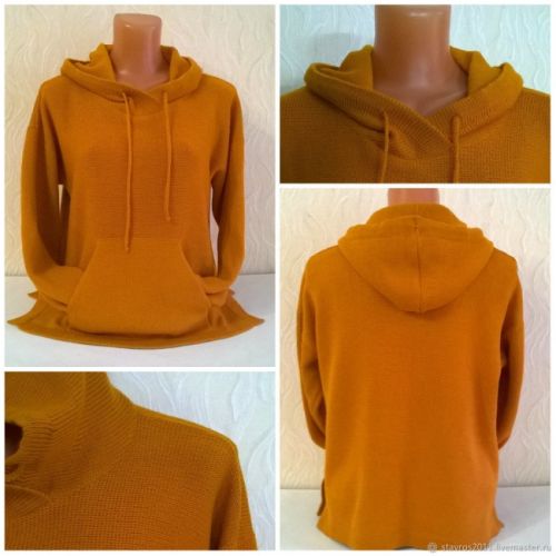 [Вязание] Толстовка со свободной проймой и разрезами по бокам (stavros2011)