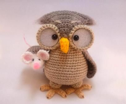 [вязание крючком] МК 'Сова_Генриетта' (Тамара Новак)