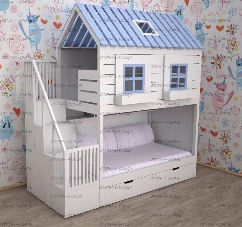 Кровать двухъярусная Домик Felicia №27