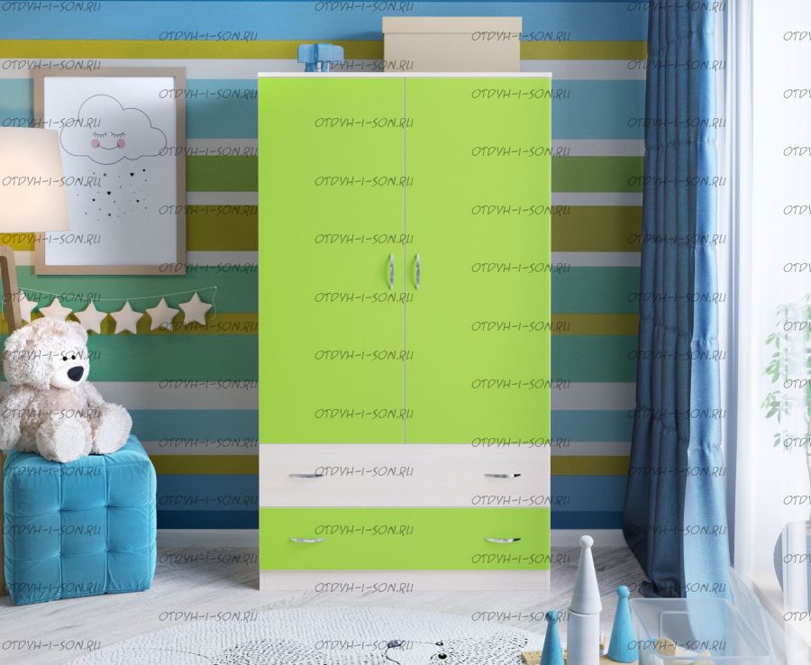 Шкаф двухстворчатый Кадет (100х50х180)