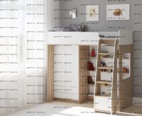 Кровать-чердак Легенда A603.1, два варианта цвета