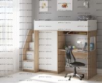 Кровать-чердак Легенда A605.3, два варианта цвета