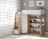 Кровать-чердак Легенда B601.1, два варианта цвета