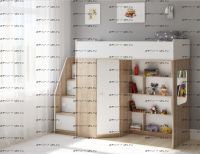 Кровать-чердак Легенда B602.3, два варианта цвета