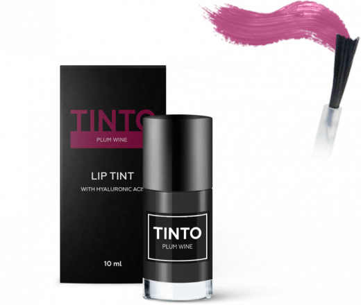 TINTO - Пленочный тинт для губ на основе минеральных пигментов PLUM WINE