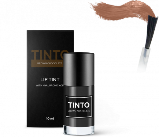 TINTO - Пленочный тинт для губ на основе минеральных пигментов ВROWN CHOCOLATE