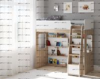 Кровать-чердак Легенда C601.1, два варианта цвета