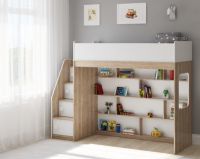 Кровать-чердак Легенда C602.3, два варианта цвета