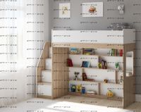 Кровать-чердак Легенда C602.3, два варианта цвета