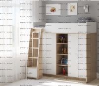 Кровать-чердак Легенда E601.1, два варианта цвета