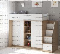 Кровать-чердак Легенда E602.3, два варианта цвета