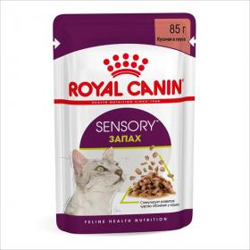 Влажный корм для взрослых кошек Royal Canin SENSORY SMELL стимуляция обонятельных рецепторов кусочки в соусе