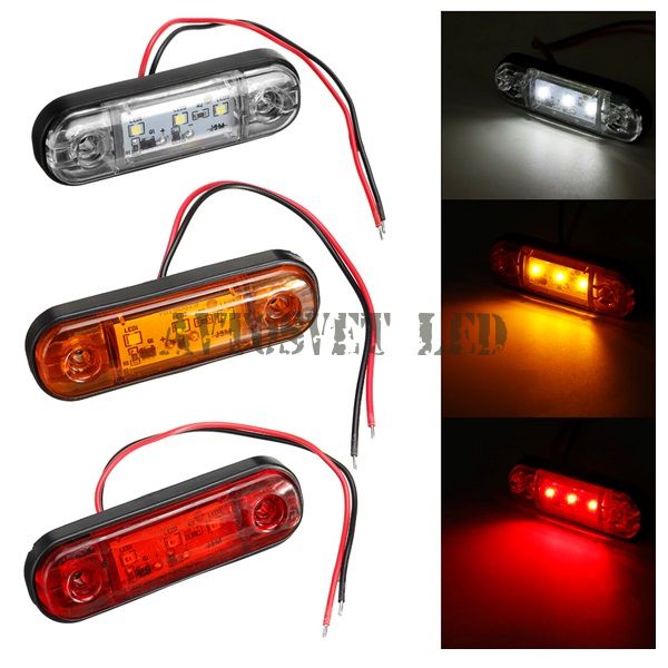 Led габариты на прицеп AS-U-3SMD-R