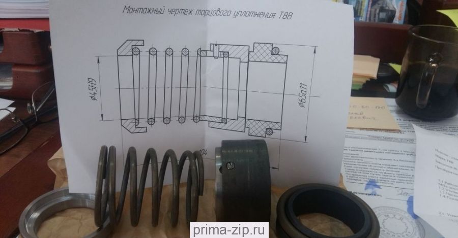 Торцевое уплотнение насоса 12НА-9х4, 12НА-22х4