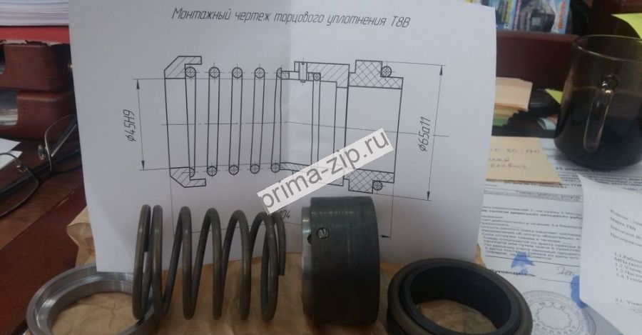 Торцевое уплотнение насоса 12НА-9х4, 12НА-22х4