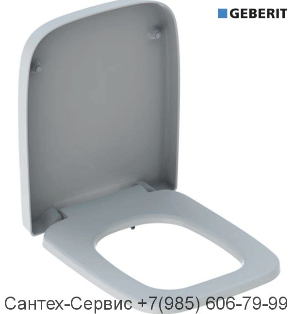 572110000 Сиденье для унитаза Geberit Renova Plan прямоугольное исполнение, крепление СНИЗУ