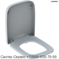 500.832.00.1 Сиденье для унитаза Geberit Renova Plan прямоугольное исполнение, крепление СВЕРХУ