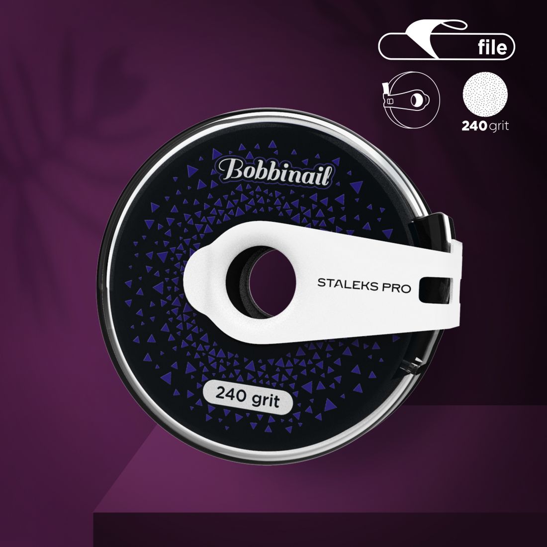 Сменный файл-лента EXCLUSIVE в пластиковой катушке STALEKS PRO 240 грит (8м) (АРТ. ATlux-240)