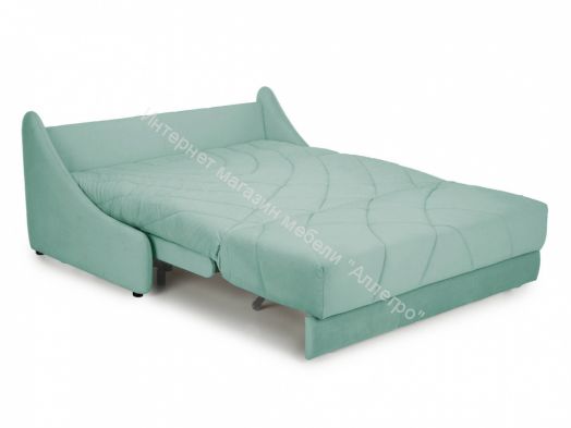 Диван-кровать Мигель-1,6 (Velutto 14,19,45 (велюр) светло зеленый, темно-серый, синий)