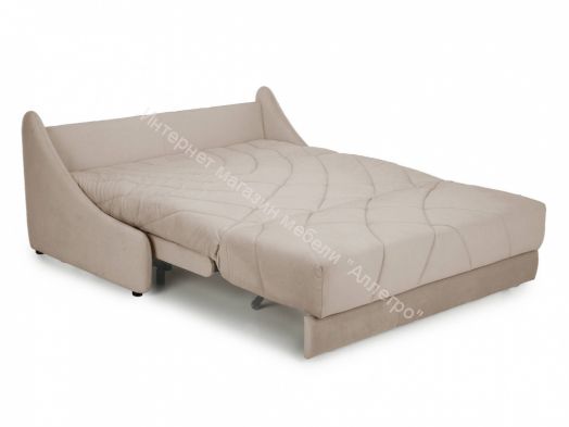 Диван-кровать Мигель-1,6 (Velutto 04, 06, 10 (велюр) бежевый, светло-коричневый, светло-сиреневый)
