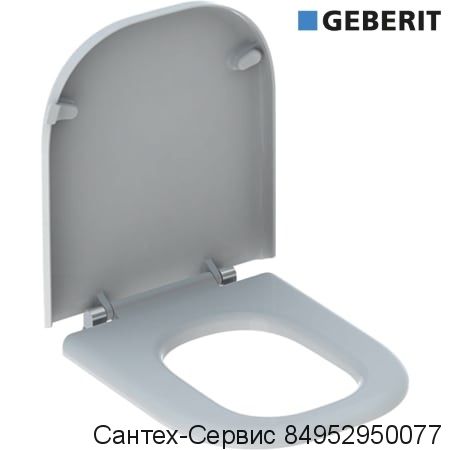 572830000 Сиденье унитаза Geberit Renova Comfort, прямоугольное исполнение, крепление СНИЗУ