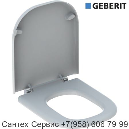 572830000 Сиденье унитаза Geberit Renova Comfort, прямоугольное исполнение, крепление СНИЗУ