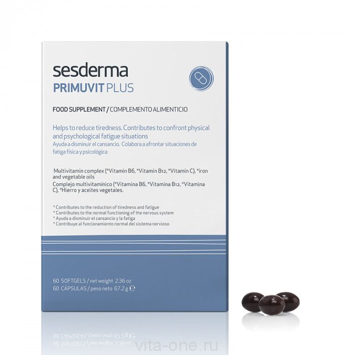 PRIMUVIT PLUS Food supplement – БАД к пище Примувит Плюс (Primuvit Plus) Sesderma (Сесдерма) 60 шт