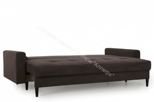 Диван-кровать Лоретт (Galaxy 04,10 (велюр) коричневый, изумрудный)