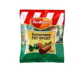 Конфеты Рот Фронт Батончики с орехом 250гр.