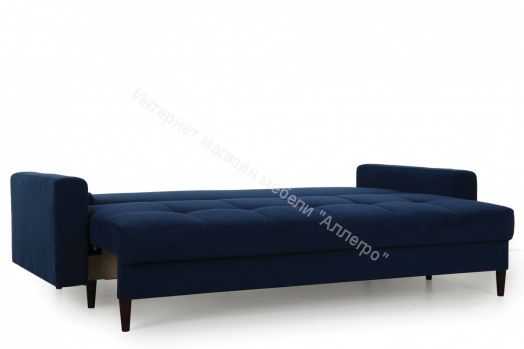 Диван-кровать Лоретт (Galaxy 14, 16, 21 (велюр) синий, бежевый, серый)