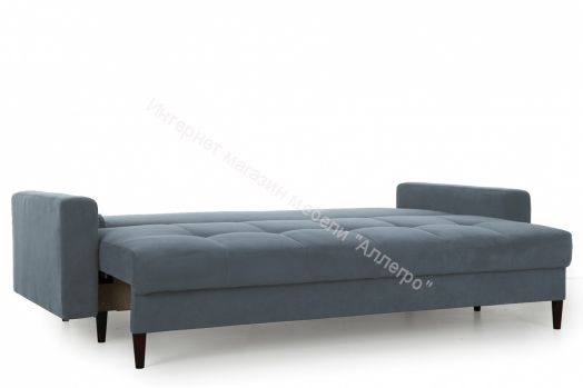Диван-кровать Лоретт (Galaxy 14, 16, 21 (велюр) синий, бежевый, серый)