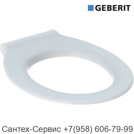 500.680.01.1 Сиденье без крышки унитаза Geberit Renova Comfort, крепление СВЕРХУ