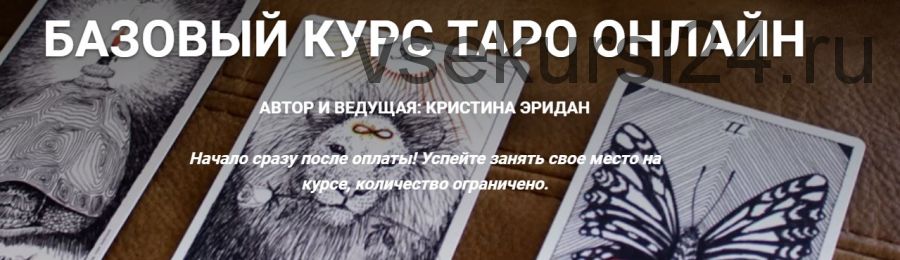 Базовый курс таро онлайн. Тариф «Лайт» (Кристина Эридан)