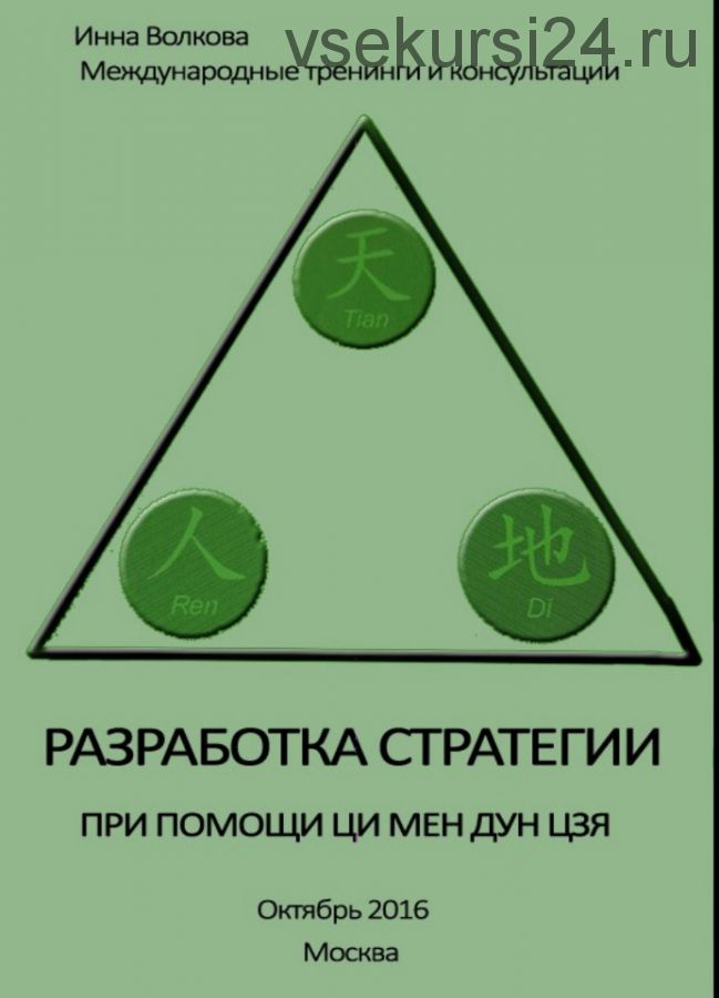 Разработка стратегии при помощи ци мен дун цзя, 2016 (Инна Волкова)