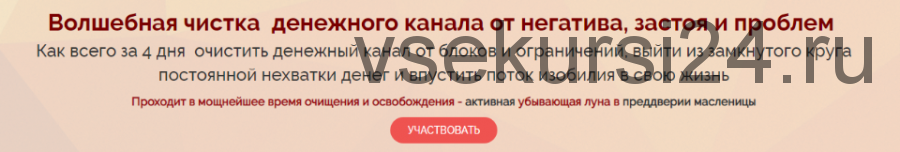 Волшебная чистка денежного канала от негатива, застоя и проблем. Тариф «Стандарт» (Катерина Мирра)