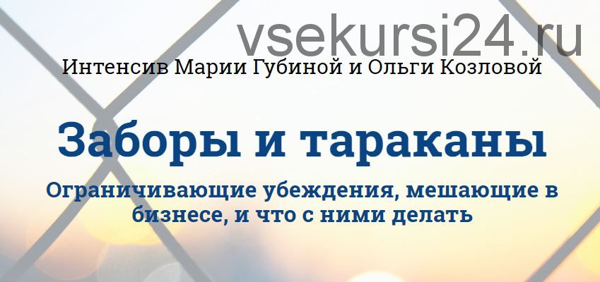 Заборы и тараканы. Ограничивающие убеждения, мешающие в бизнесе, и что с ними делать (Мария Губина)