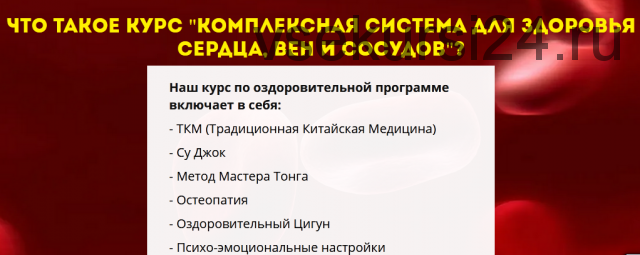 Комплексная система для здоровья сердца, вен и сосудов, тариф «Продвинутый» (Данила Сусак)