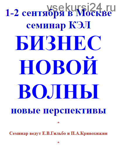 Бизнес новой волны: новые перспективы, 2018 (Евгений Гильбо, Петр Кривохижин)