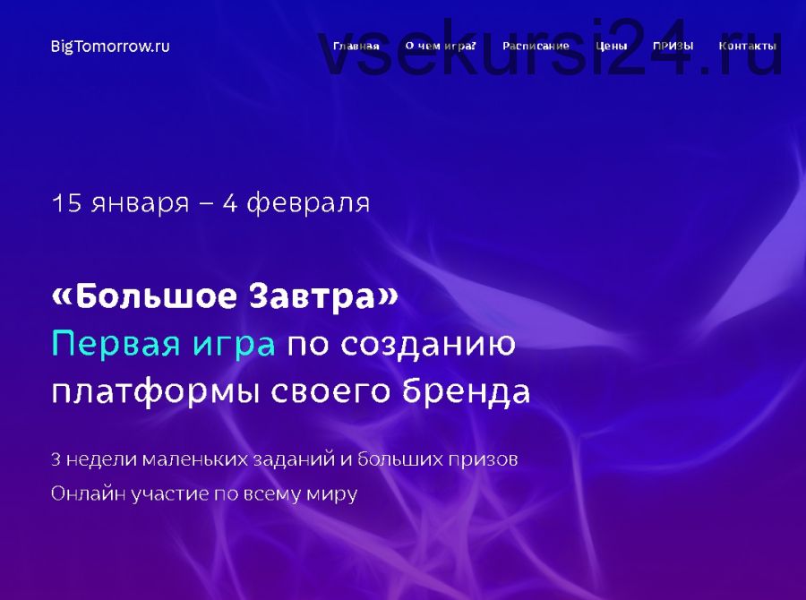 Большое Завтра. Первая игра по созданию платформы своего бренда (Елена Асанова)