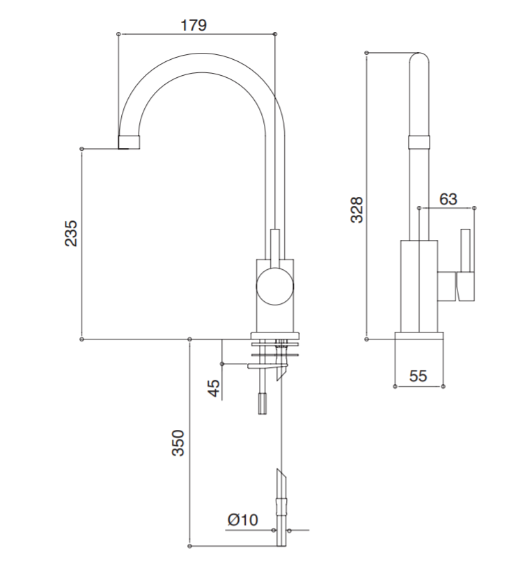 Смеситель для кухни Bongio KITCHEN 32580/PR ФОТО