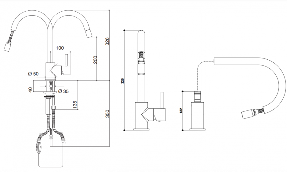 Смеситель для кухни Bongio KITCHEN 32680 ФОТО