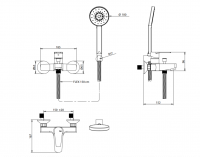 Смеситель для душа Bongio PI7 07526/DPR схема 2