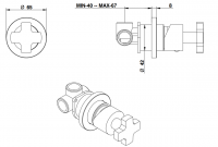 Смеситель для душа Bongio ALCOR 42324/RP схема 2