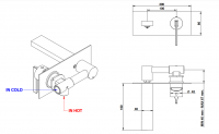 Смеситель для раковины Bongio MYAMIX 46539/16 схема 2